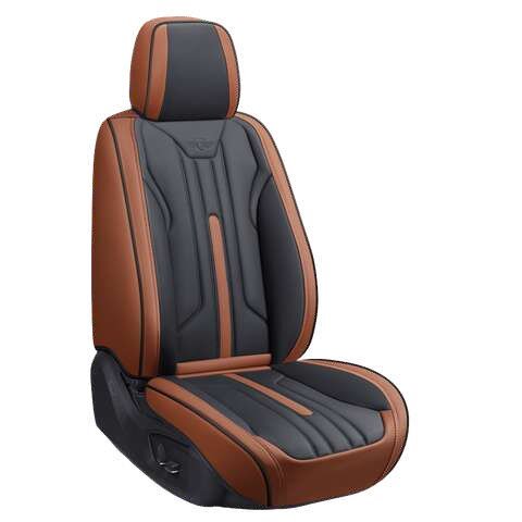 Cubreasiento de vinil Platinum Model X café-negro