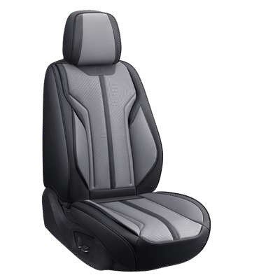 Cubre asiento de vinil Platinum negro-camel Model Y