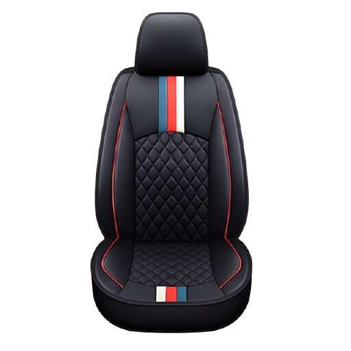 Cubre asiento de vinil Platinum negro-gris Model Y