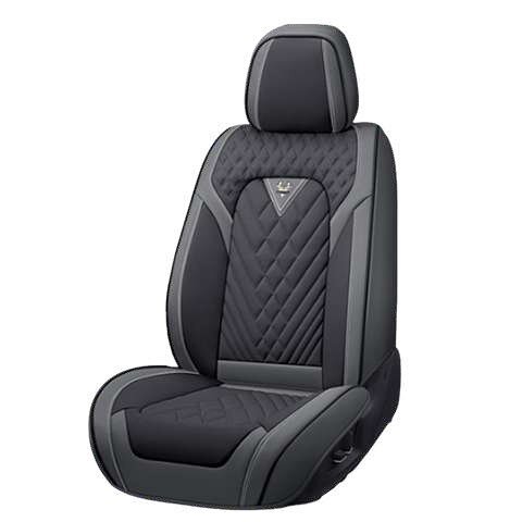 Cubre asiento de vinil negro - rojo Model Y